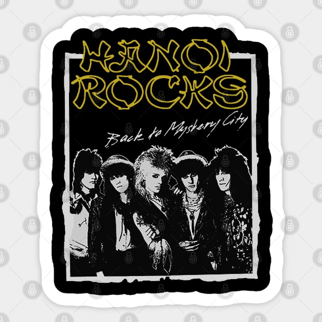 hanoi rocks retro Sticker by Grandpa Zeus Art